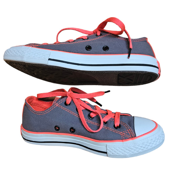 Converse Chuck Taylor All Star Double Tongue Neon Animal Print Junior Size 2 - Picture 8 of 14